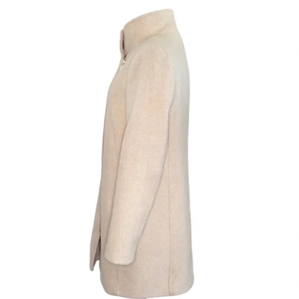 LOFT Herringbone Wool-Blend Coat *LIKE NEW* - Picture 3 of 4